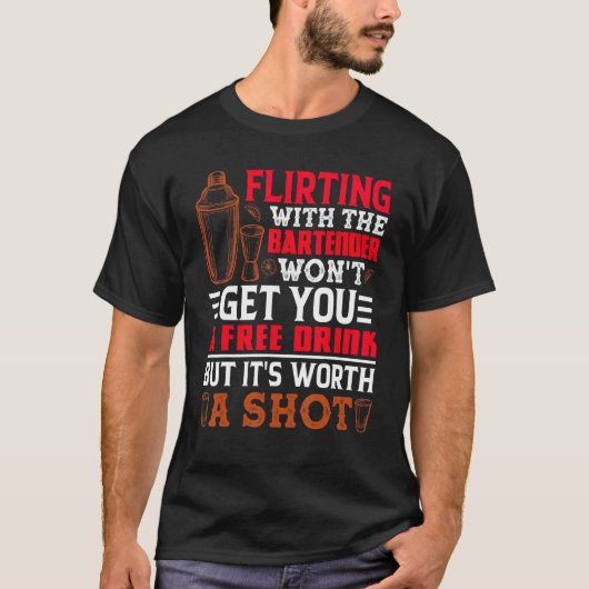 T-shirt Bartender Mixologue Bartending (Devant)