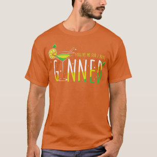 T-shirt Bartender Party Cocktail Gin Pun