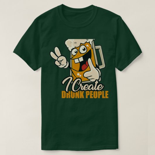 T-shirt Bartender Party Cocktail Pun à bière 1 (Design devant)