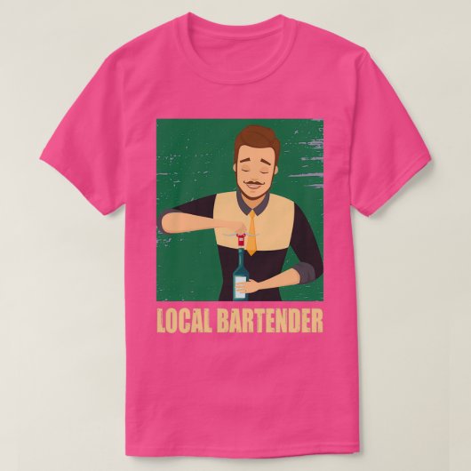 T-shirt Bartender Party Cocktail Shaker Pun 1 (Design devant)