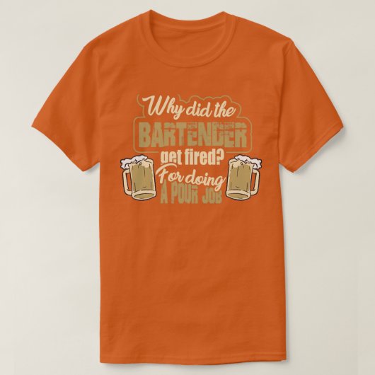 T-shirt Bartender Party Cocktail Shaker Pun 10 (Design devant)