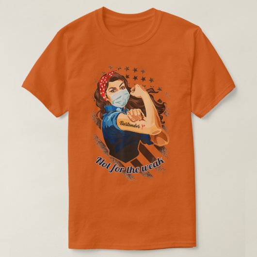 T-shirt Bartender Pas pour les faibles (Design devant)