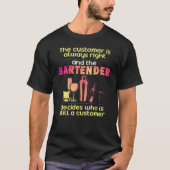 T-shirt Bartender Pour Barista Bartending (Devant)