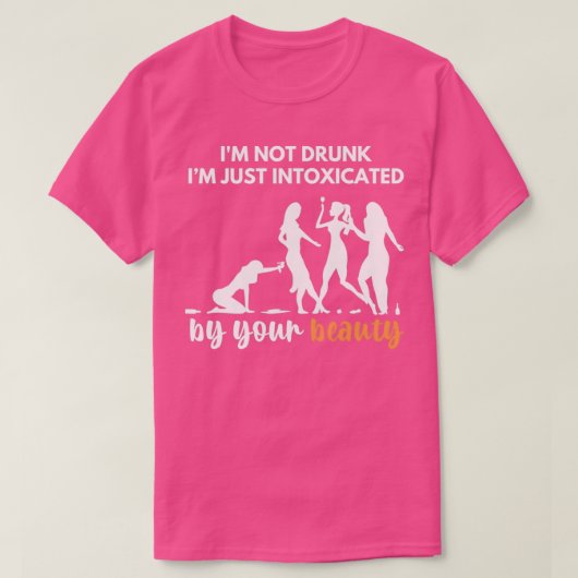 T-shirt Bartender puns Ix27m Non ivre Ix27m Intoxiqué B (Design devant)
