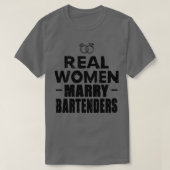 T-shirt Bartender Real Femmes épouse Bartender 4 (Design devant)