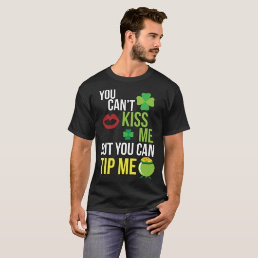T-shirt Bartender  St Patricks Day Waitress Waiter Server (Devant entier)