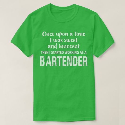 T-SHIRT BARTENDER UNE FOIS PAR FOIS (Design devant)