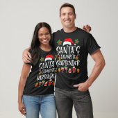 T-shirt Bartender Xmas Gift Santa's Favorite Bartender Chr (Unisexe)