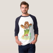 T-shirt Bartending Dog in Retro Bar (Devant entier)