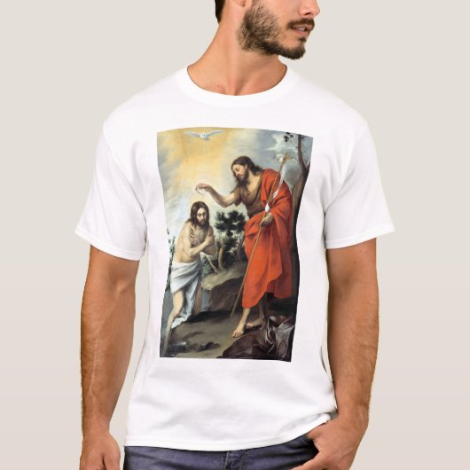 T-shirt Bartolomé Esteban Murillo le baptême du Christ (Devant)