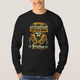 T-shirt Baryton Basse Euphonium Vieil Homme  