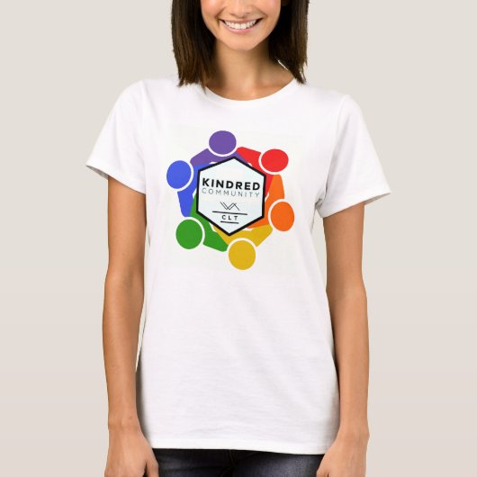 T-Shirt bas pour femmes "EMBRASSER TOUT" (Devant)