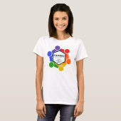 T-Shirt bas pour femmes "EMBRASSER TOUT" (Devant entier)