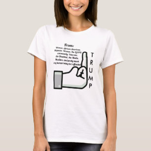 T-shirt Basculement de l'oiseau et de la chemise de Donald
