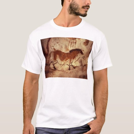 T-shirt Basculez la peinture d'un cheval, c.17000 AVANT (Devant)