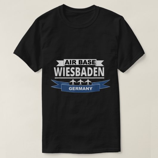 T-shirt Base aérienne Wiesbaden Allemagne US Air Force (Design devant)