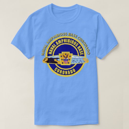 T-shirt Base amphibie navale Coronado w Txt (Design devant)