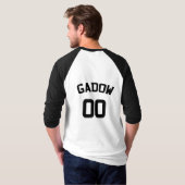 T-shirt Base-ball 00 de Gadow (Dos entier)