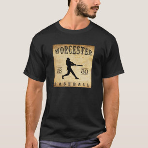T-shirt Base-ball 1880 de Worcester le Massachusetts