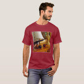 T-shirt Base-ball antiques sur un Tableau en un voilier (Devant entier)