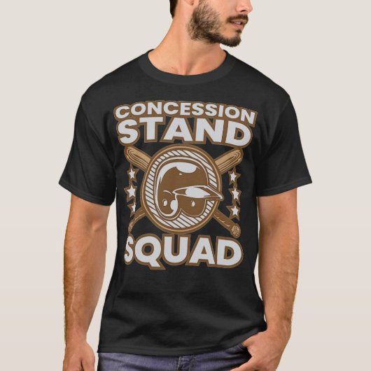 T-shirt Base-ball Concession Stand Squad animals - (Devant)