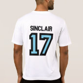 T-shirt base-ball côtier d'écrasement (Dos)