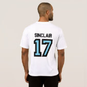 T-shirt base-ball côtier d'écrasement (Dos entier)