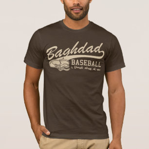 T-shirt base-ball de Bagdad - je jette la chaussure à vous