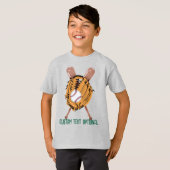T-shirt Base-ball, Gant et Bats (Devant entier)
