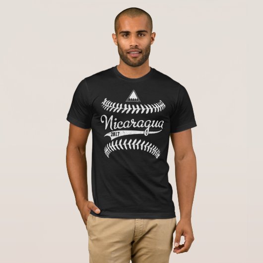 T-shirt Base-ball Nicaragua (Devant entier)
