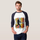 T-shirt Base-ball Rétro (Devant entier)