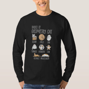 T-shirt Base De Chat Géométrie Math Enseignant Funny Chat