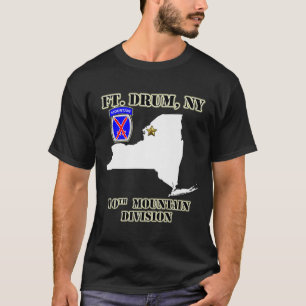 T-shirt Base de l'Armée de terre de Fort Drum - conception