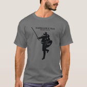 T-shirt basé d'homme de bâton (Devant)