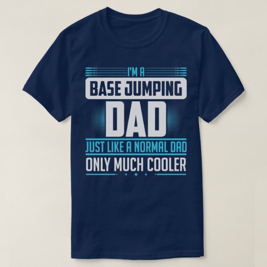 T-shirt Base jumping papa dad object jumping (Design devant)