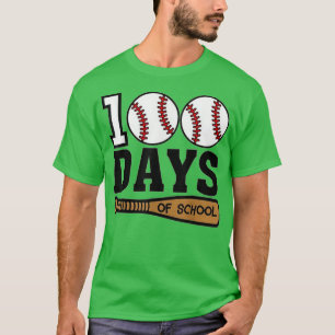 T-shirt Baseball 100 Jours d'école Joyeux 100ème Jour Ense
