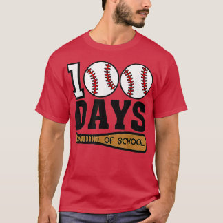 T-shirt Baseball 100 Jours d'école Joyeux 100ème Jour Ense