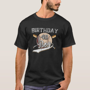 T-shirt Baseball 40E Anniversaire Fête 40 Ans Baseball