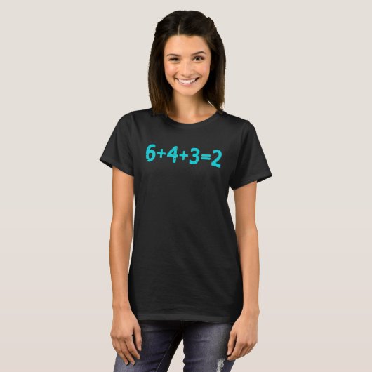 T-shirt Baseball 6432 Double Play  Math (Devant entier)