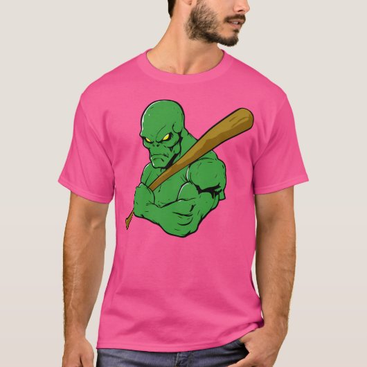 T-shirt Baseball Alien (Devant)