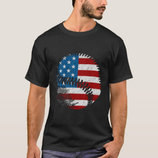 T-shirt Baseball américain