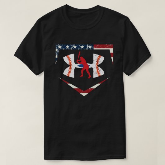 T-shirt Baseball Américain Sous Chemise Armor (Design devant)