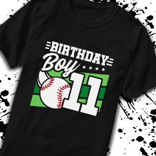 T-shirt Baseball Anniversaire 11 Anniversaire Garçon 11ème