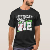 T-shirt Baseball Anniversaire 12 ans Garçon 12ème Annivers (Devant)