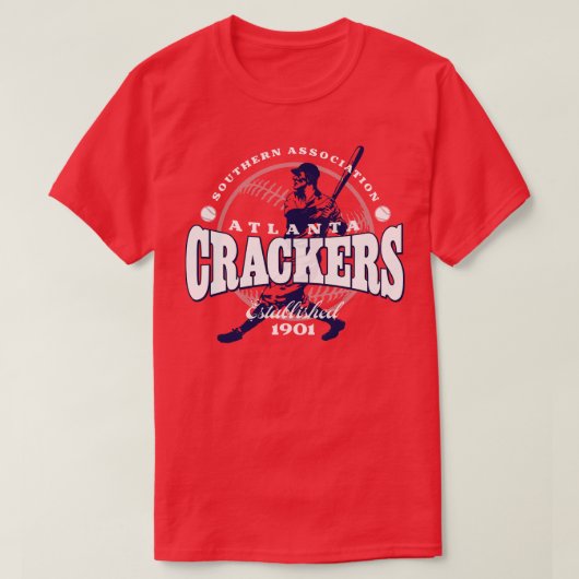 T-shirt Baseball Atlanta Crackers (Design devant)