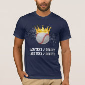 T-shirt Baseball avec Couronne (Devant)