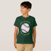 T-shirt Baseball avec texte (Devant entier)