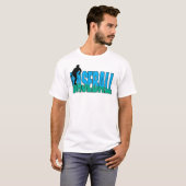 T-shirt Baseball bleu et vert (Devant entier)