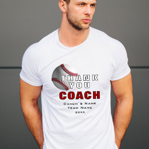 T-shirt Baseball Coach Keepsaké Merci
