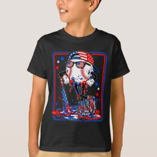 T-shirt Baseball cool drip 4 juillet patriotique américain